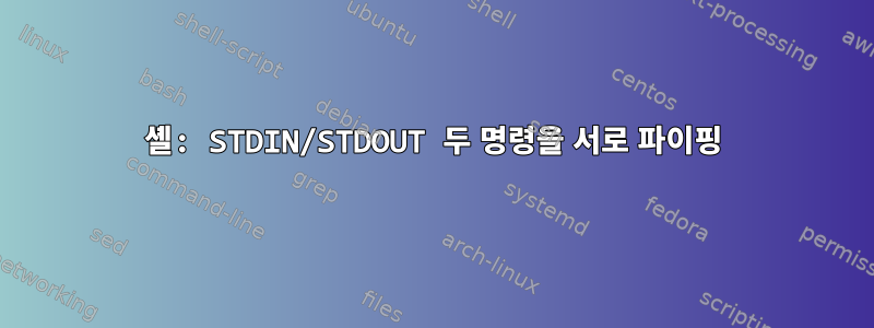 셸: STDIN/STDOUT 두 명령을 서로 파이핑