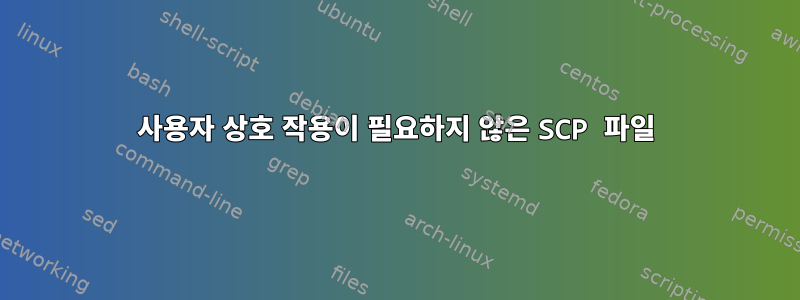 사용자 상호 작용이 필요하지 않은 SCP 파일