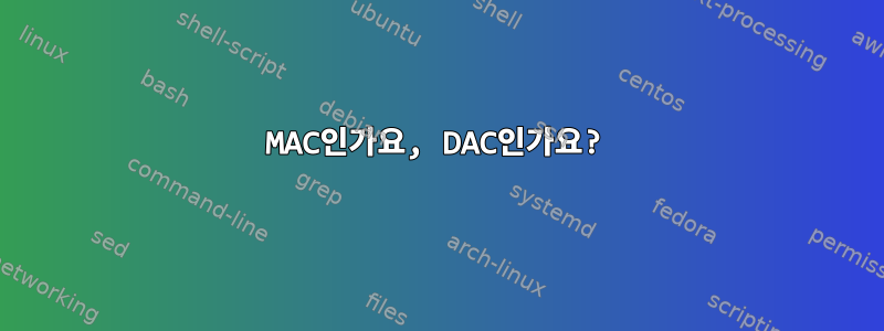 MAC인가요, DAC인가요?