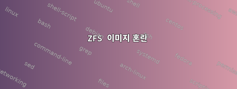 ZFS 이미지 혼란