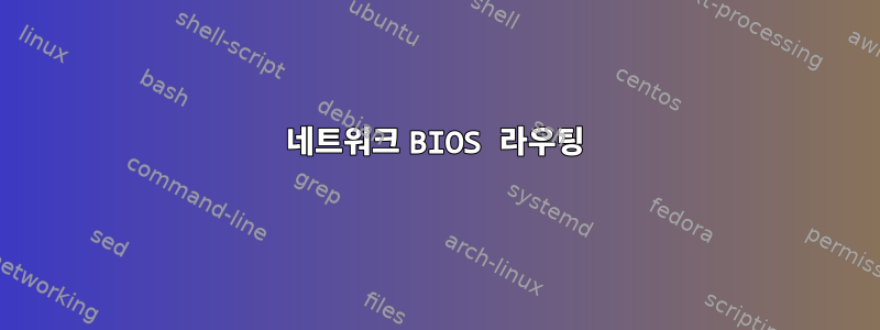 네트워크 BIOS 라우팅