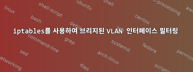 iptables를 사용하여 브리지된 VLAN 인터페이스 필터링