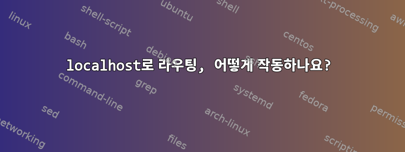 localhost로 라우팅, 어떻게 작동하나요?