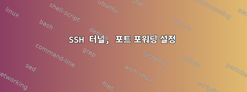 SSH 터널, 포트 포워딩 설정