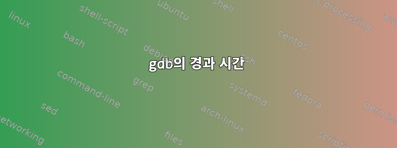 gdb의 경과 시간