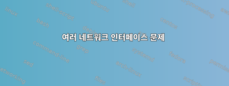 여러 네트워크 인터페이스 문제