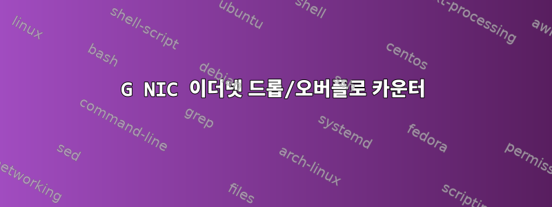 10G NIC 이더넷 드롭/오버플로 카운터