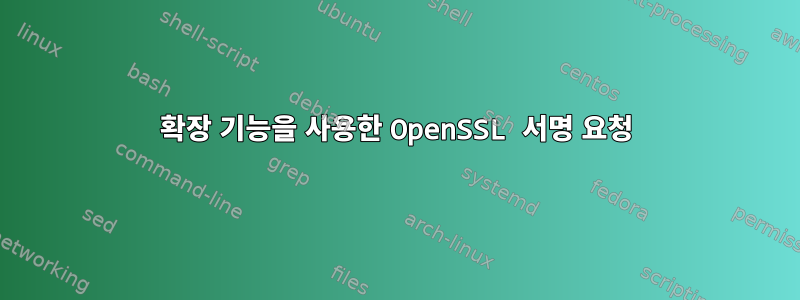 확장 기능을 사용한 OpenSSL 서명 요청