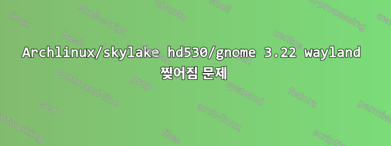 Archlinux/skylake hd530/gnome 3.22 wayland 찢어짐 문제