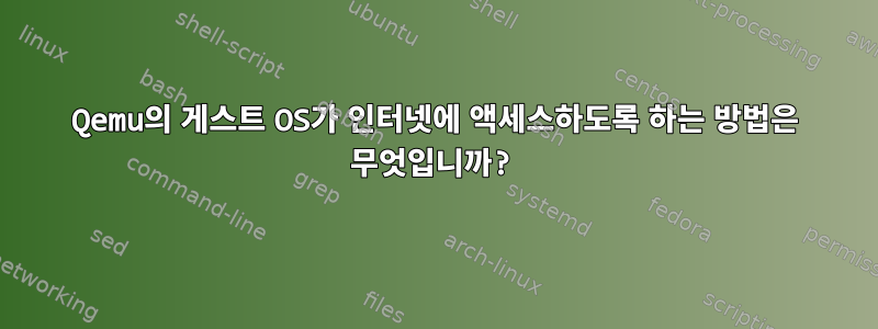 Qemu의 게스트 OS가 인터넷에 액세스하도록 하는 방법은 무엇입니까?