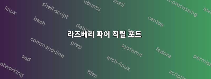 라즈베리 파이 직렬 포트