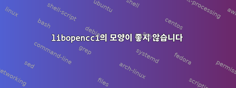 libopencc1의 모양이 좋지 않습니다