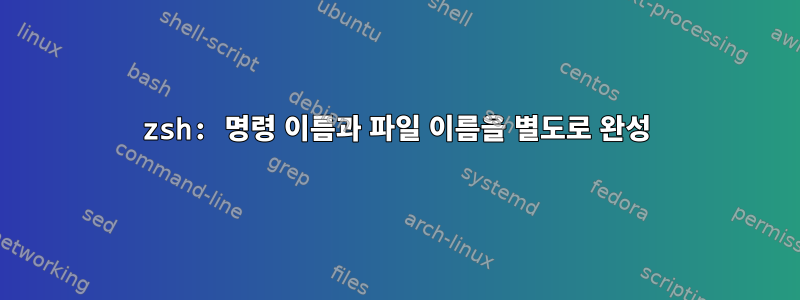 zsh: 명령 이름과 파일 이름을 별도로 완성