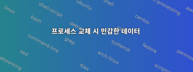 프로세스 교체 시 민감한 데이터